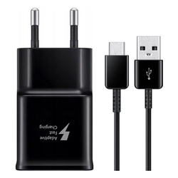 Ładowarka sieciowa 15W Samsung FastCharge EP-TA200 + kabel USB typ C ORYG