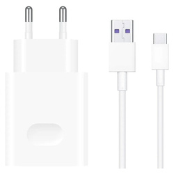 Ładowarka sieciowa 22,5W Huawei SuperCharge HW-100225E00 + kabel USB typ C ORYG