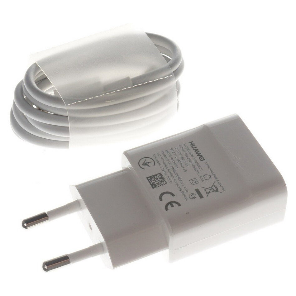 Ładowarka sieciowa 10W Huawei HW-050200E01 + kabel USB typ C HL1289 ORYG