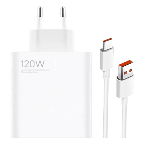 Ładowarka sieciowa 120W Xiaomi Quick Charge 3.0 MDY-13-EE + kabel USB typ C ORYG