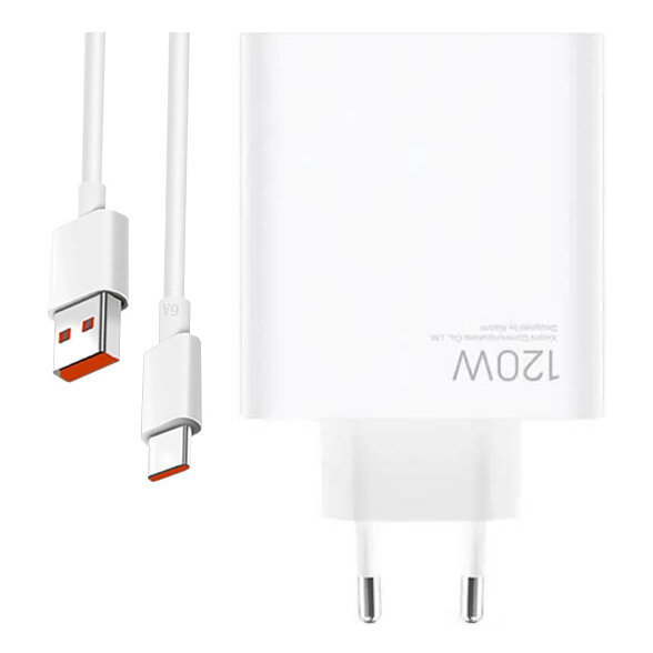 Ładowarka sieciowa 120W Xiaomi Quick Charge 3.0 MDY-13-EE + kabel USB typ C ORYG