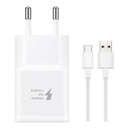 Ładowarka sieciowa 15W Samsung FastCharge EP-TA200 + kabel USB typ C ORYG