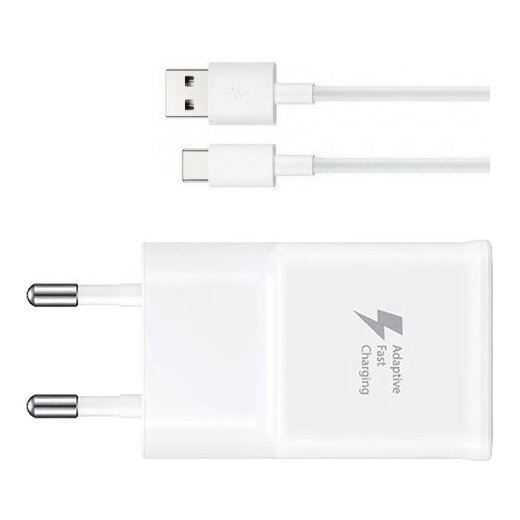 Ładowarka sieciowa 15W Samsung FastCharge EP-TA200 + kabel USB typ C ORYG