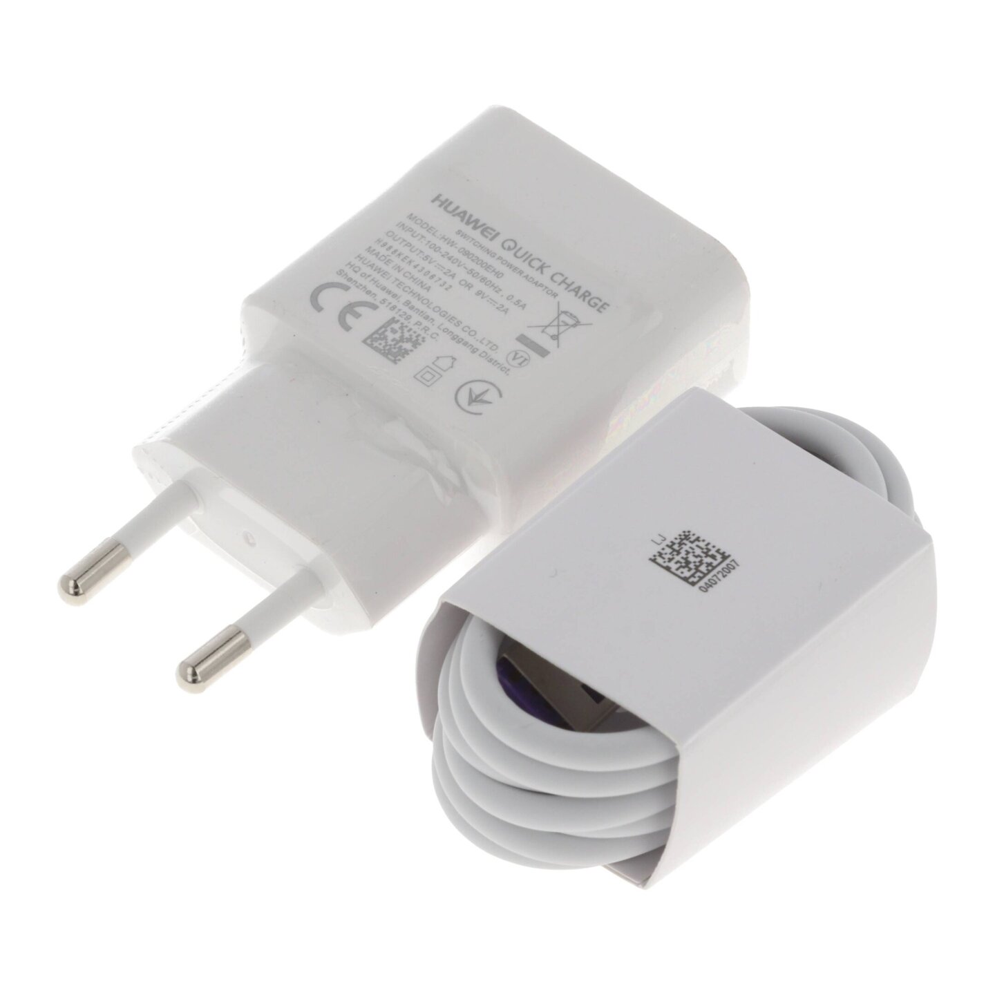 Ładowarka sieciowa 18W Huawei Quick Charge HW-090200EH0 + kabel USB typ C ORYG