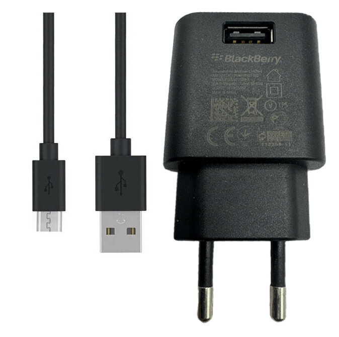 Ładowarka sieciowa 2.75W Blackberry PSM03E + kabel MicroUSB ORYG