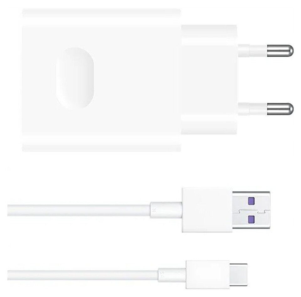 Ładowarka sieciowa 22,5W Huawei SuperCharge HW-050450E00 + kabel USB typ C ORYG