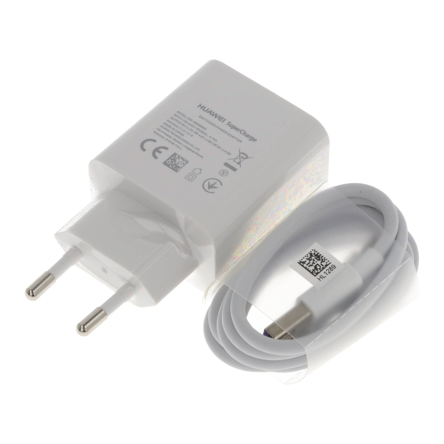 Ładowarka sieciowa 22,5W Huawei SuperCharge HW-050450E00 + kabel USB typ C ORYG