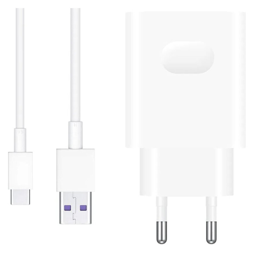 Ładowarka sieciowa 22,5W Huawei SuperCharge HW-100225E00 + kabel USB typ C ORYG