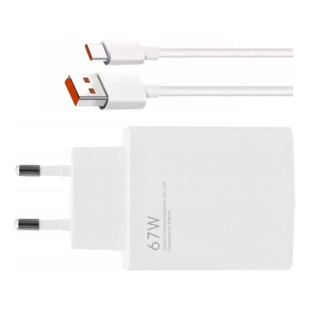 Ładowarka sieciowa 67W Xiaomi Turbo Charge MDY-14-EW + kabel USB typ C ORYG