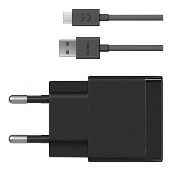 Ładowarka sieciowa 7.5W Sony EP880 + kabel USB typ C ORYG