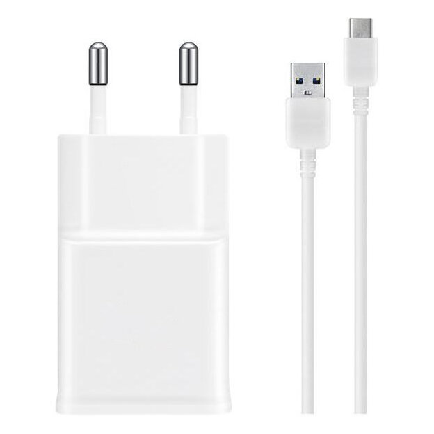 Ładowarka sieciowa 7.75W Samsung EP-TA50EWE + kabel USB typ C ORYGINALNA 