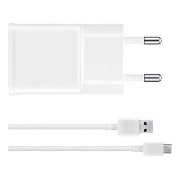 Ładowarka sieciowa 7.75W Samsung EP-TA50EWE + kabel USB typ C ORYGINALNA 