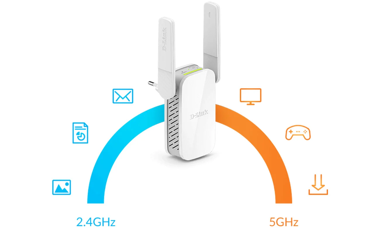 Wzmacniacz sygnału WiFi D-Link DAP‑1610 AC1200