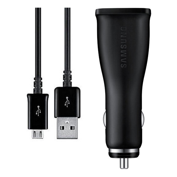 Ładowarka samochodowa 15W Samsung Fast Charge Car Adapter EP-LN915U + kabel MicroUSB ORYG