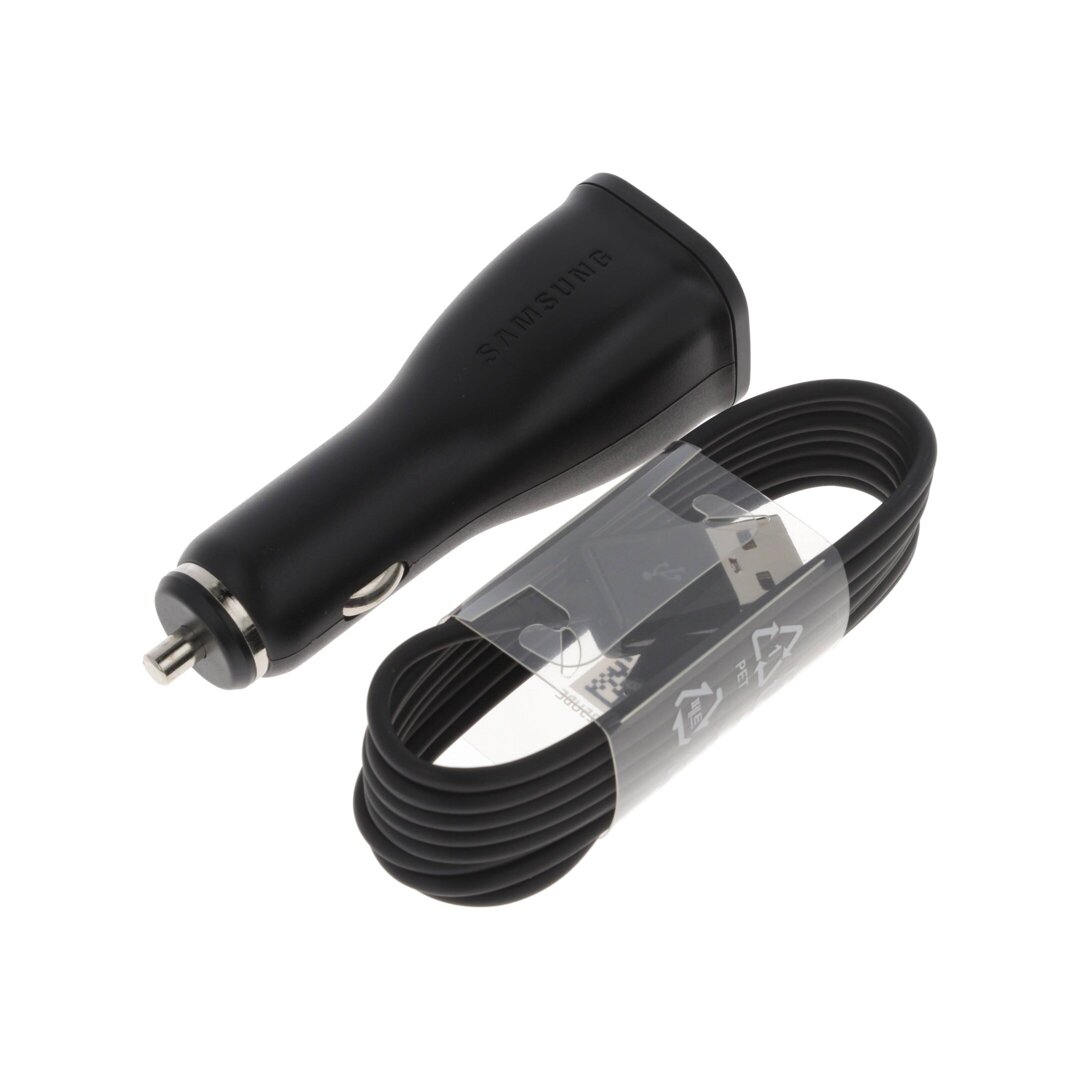 Ładowarka samochodowa 15W Samsung Fast Charge Car Adapter EP-LN915U + kabel MicroUSB ORYG