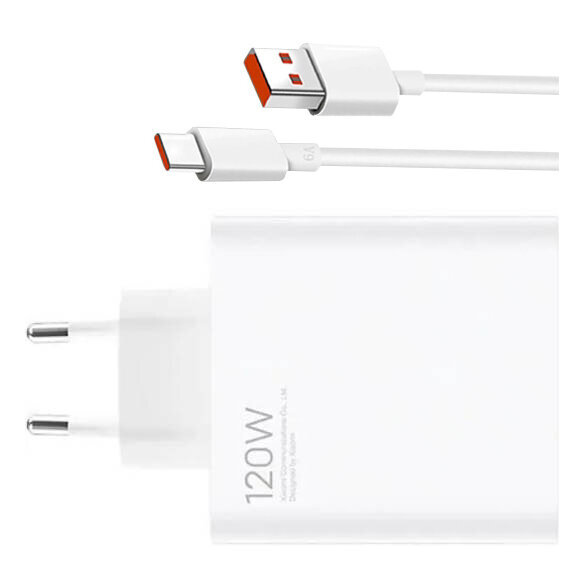 Ładowarka sieciowa 120W Xiaomi Quick Charge 3.0 MDY-13-EE + kabel USB typ C ORYG