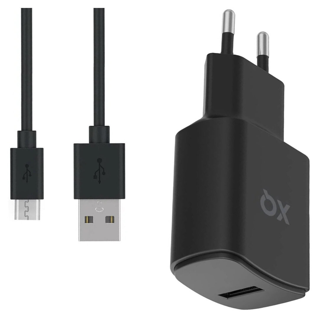 Ładowarka sieciowa 12W Xqisit Travel Charger 38244 + kabel MicroUSB ORYG