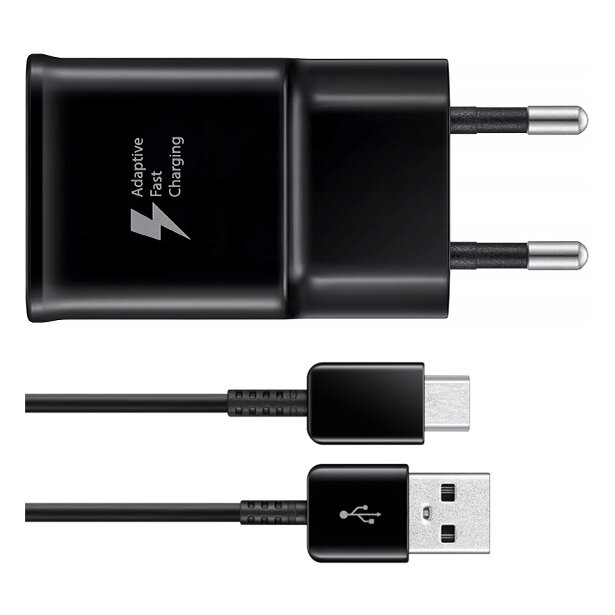 Ładowarka sieciowa 15W Samsung FastCharge EP-TA200 + kabel USB typ C ORYG