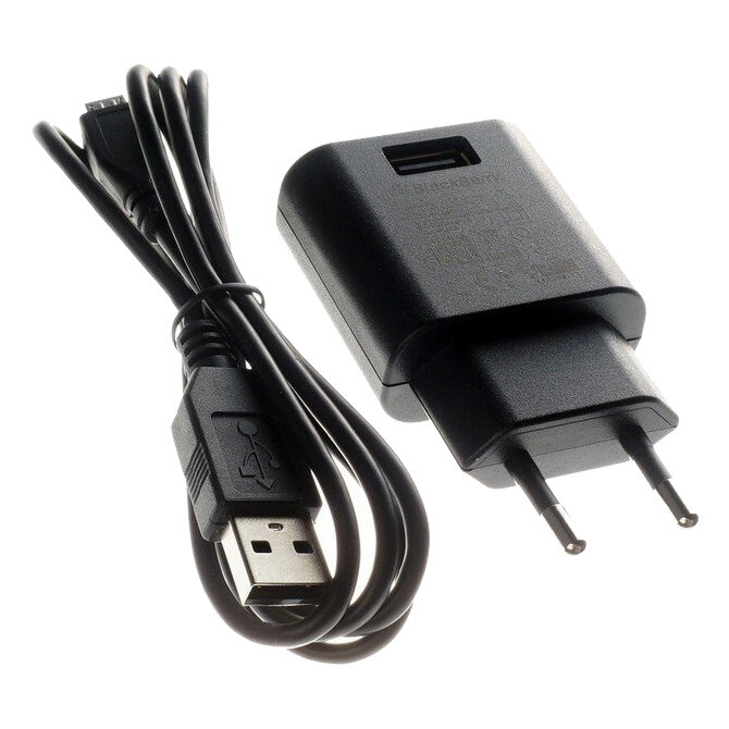 Ładowarka sieciowa 2.75W Blackberry PSM03E + kabel MicroUSB ORYG