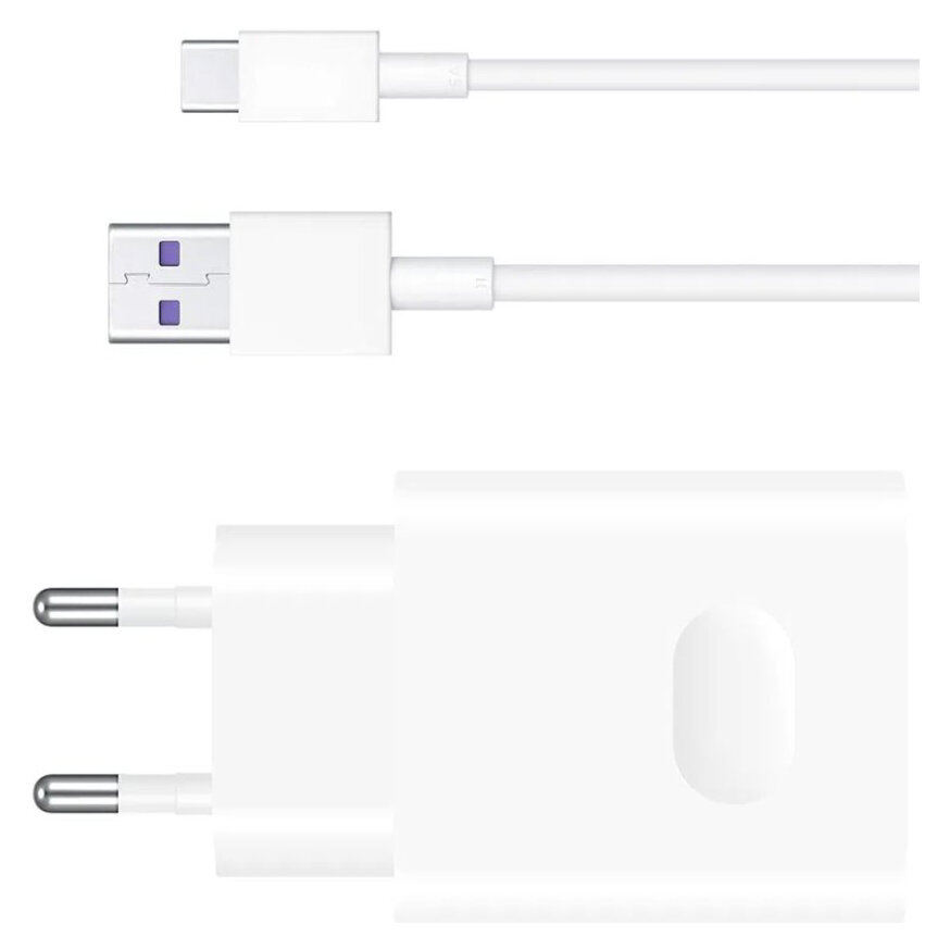 Ładowarka sieciowa 22,5W Huawei SuperCharge HW-100225E00 + kabel USB typ C ORYG