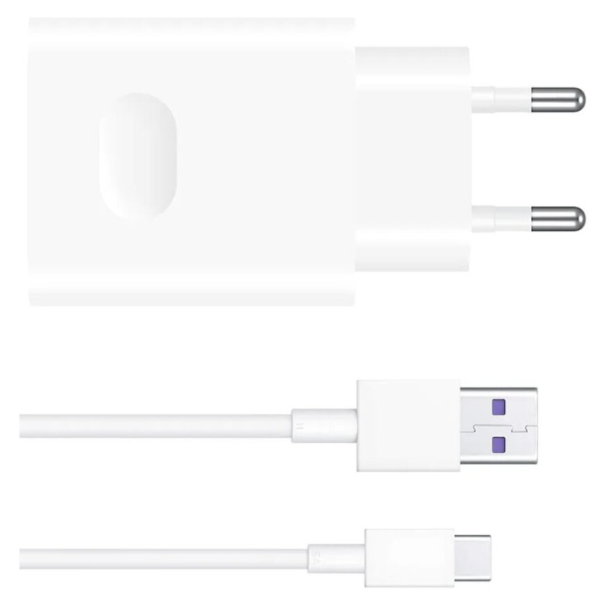 Ładowarka sieciowa 22,5W Huawei SuperCharge HW-100225E00 + kabel USB typ C ORYG