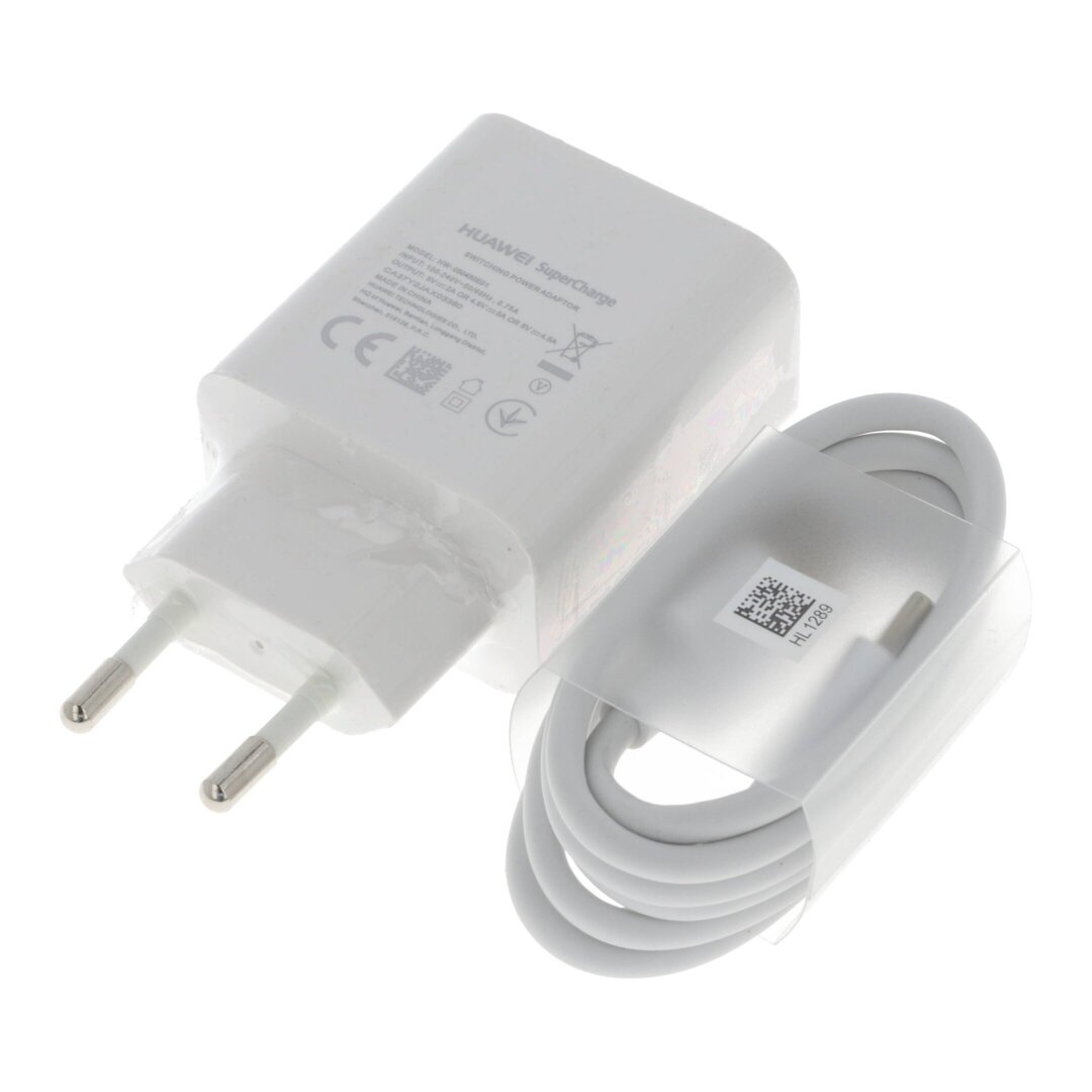 Ładowarka sieciowa 25W Huawei SuperCharge HW-050450E01 + kabel USB typ C HL1289 ORYG