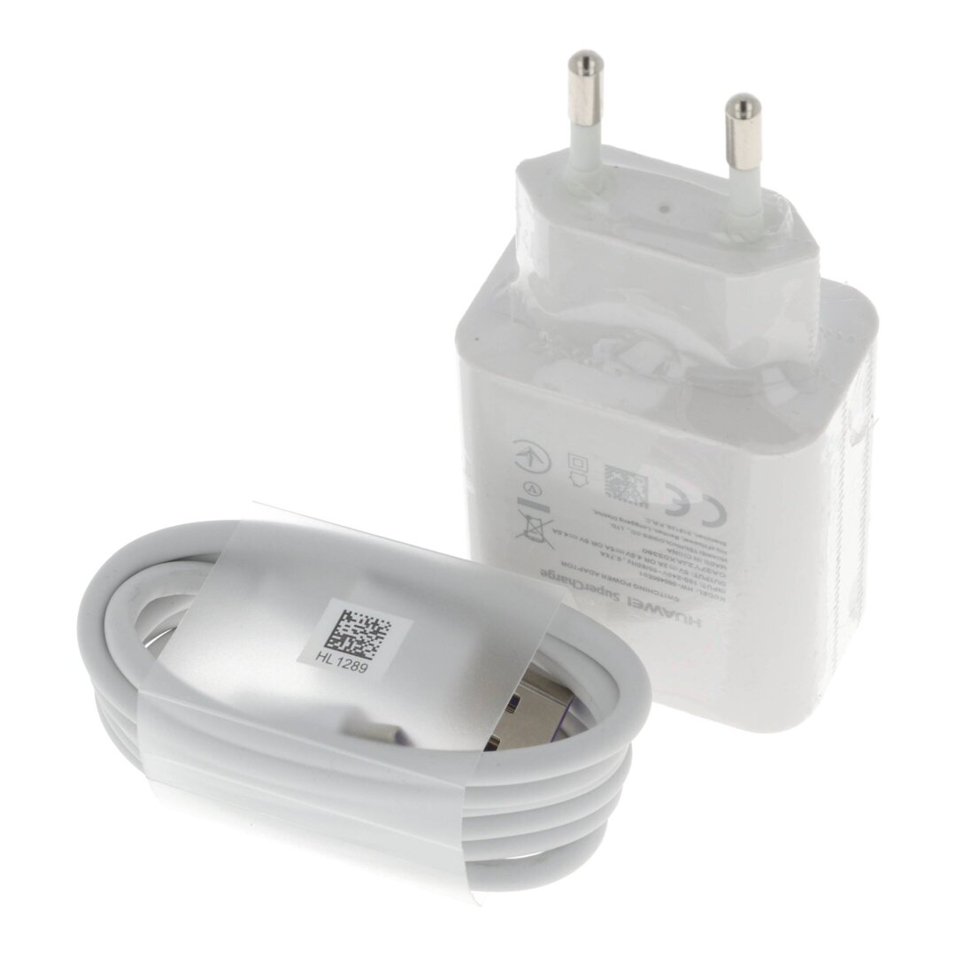 Ładowarka sieciowa 25W Huawei SuperCharge HW-050450E01 + kabel USB typ C HL1289 ORYG