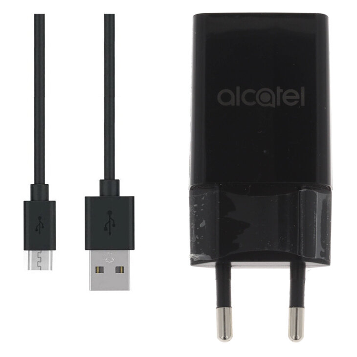 Ładowarka sieciowa 5W Alcatel UC11EU + kabel MicroUSB ORYG