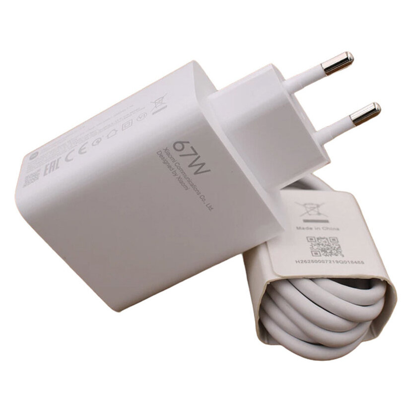 Ładowarka sieciowa 67W Xiaomi Turbo Charge MDY-12-EH + kabel USB typ C ORYG