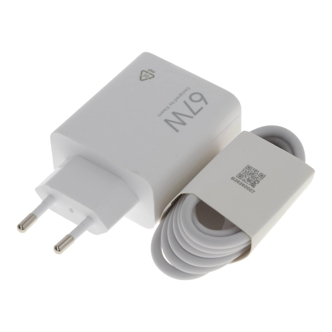 Ładowarka sieciowa 67W Xiaomi Turbo Charge MDY-14-EW + kabel USB typ C ORYG