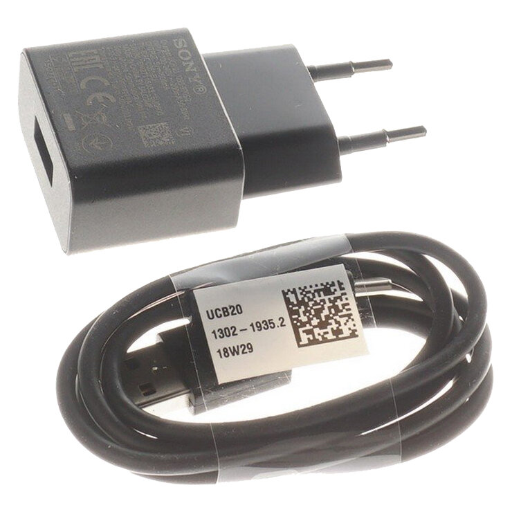 Ładowarka sieciowa 7.5W Sony UCH20 + kabel USB typ C ORYG