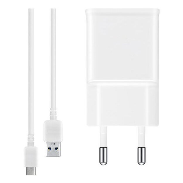 Ładowarka sieciowa 7.75W Samsung EP-TA50EWE + kabel USB typ C ORYGINALNA 